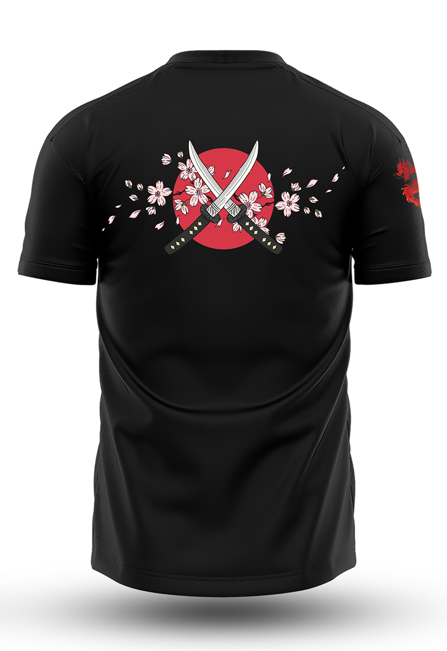 Sakura Sword At Back Tee's