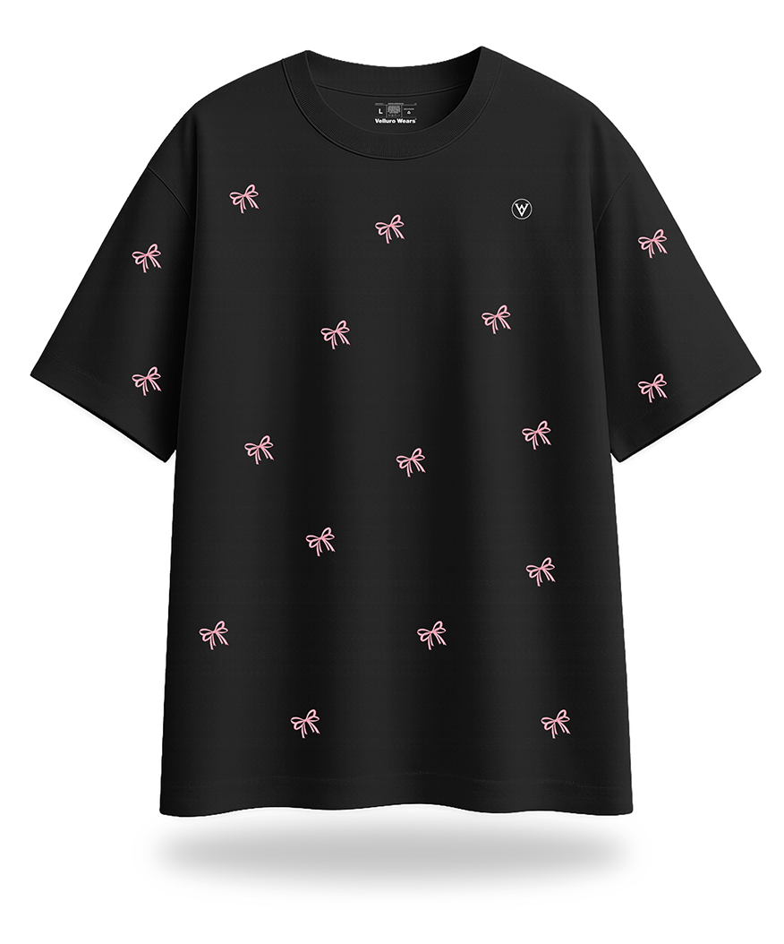 Bow Oversized / Drop Shoulder Tee's
