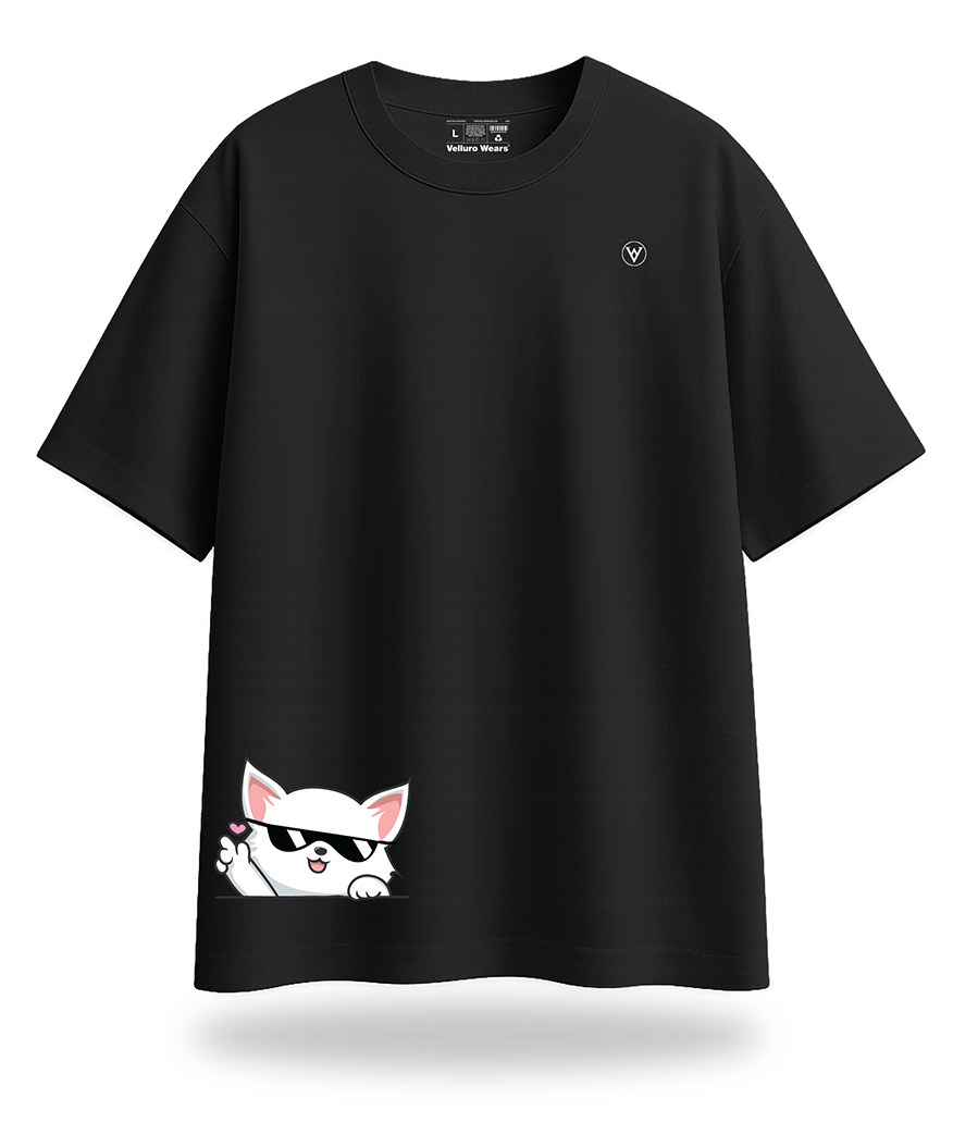 Vibe Cat Oversized Tee's