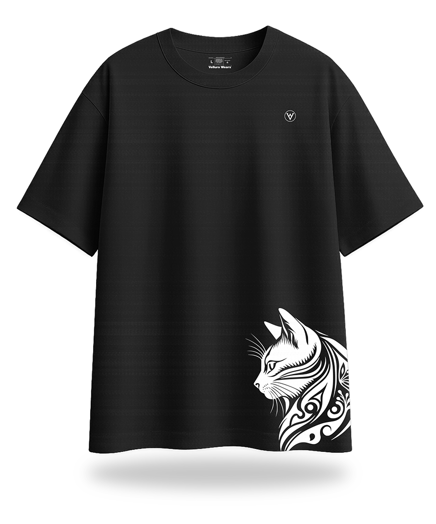 Cat Graphics Oversized Tee's