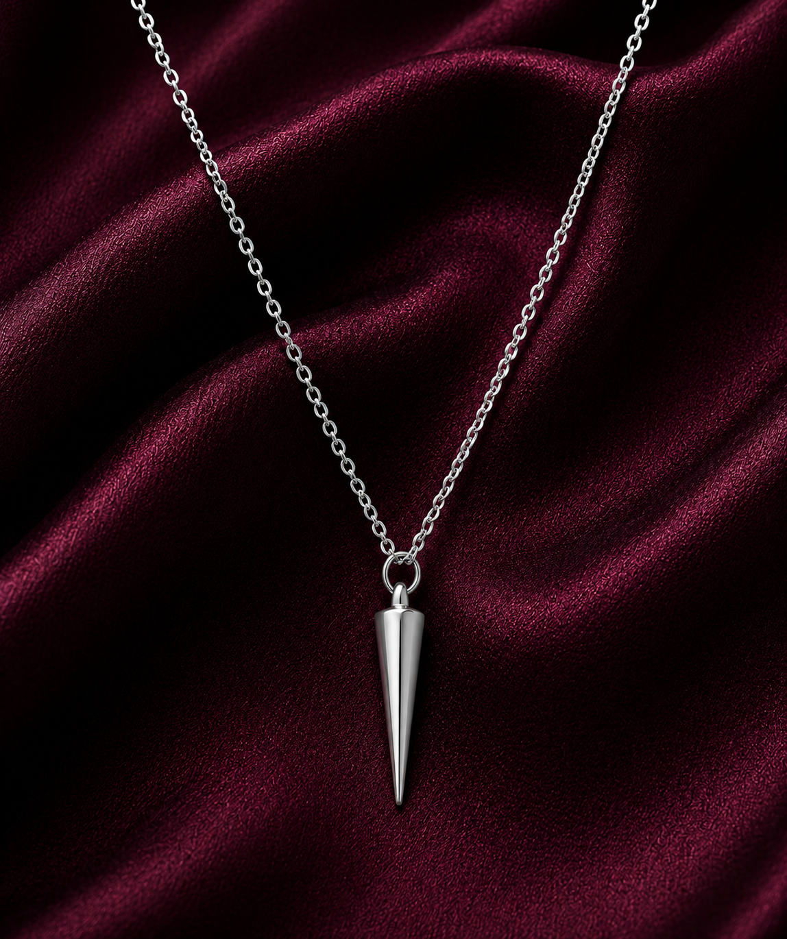 Silver Gothic Pendant Necklace