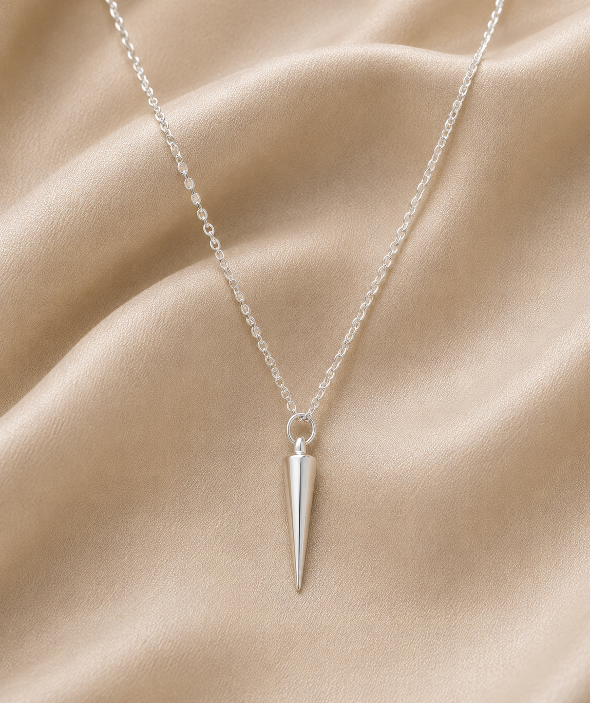Silver Gothic Pendant Necklace