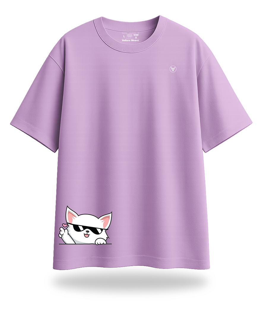 Vibe Cat Oversized Tee's