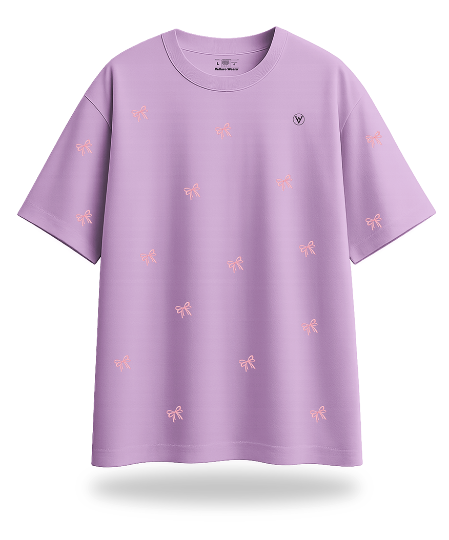 Bow Oversized / Drop Shoulder Tee's
