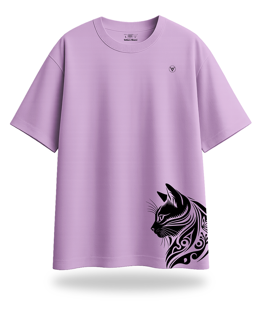 Cat Graphics Oversized Tee's