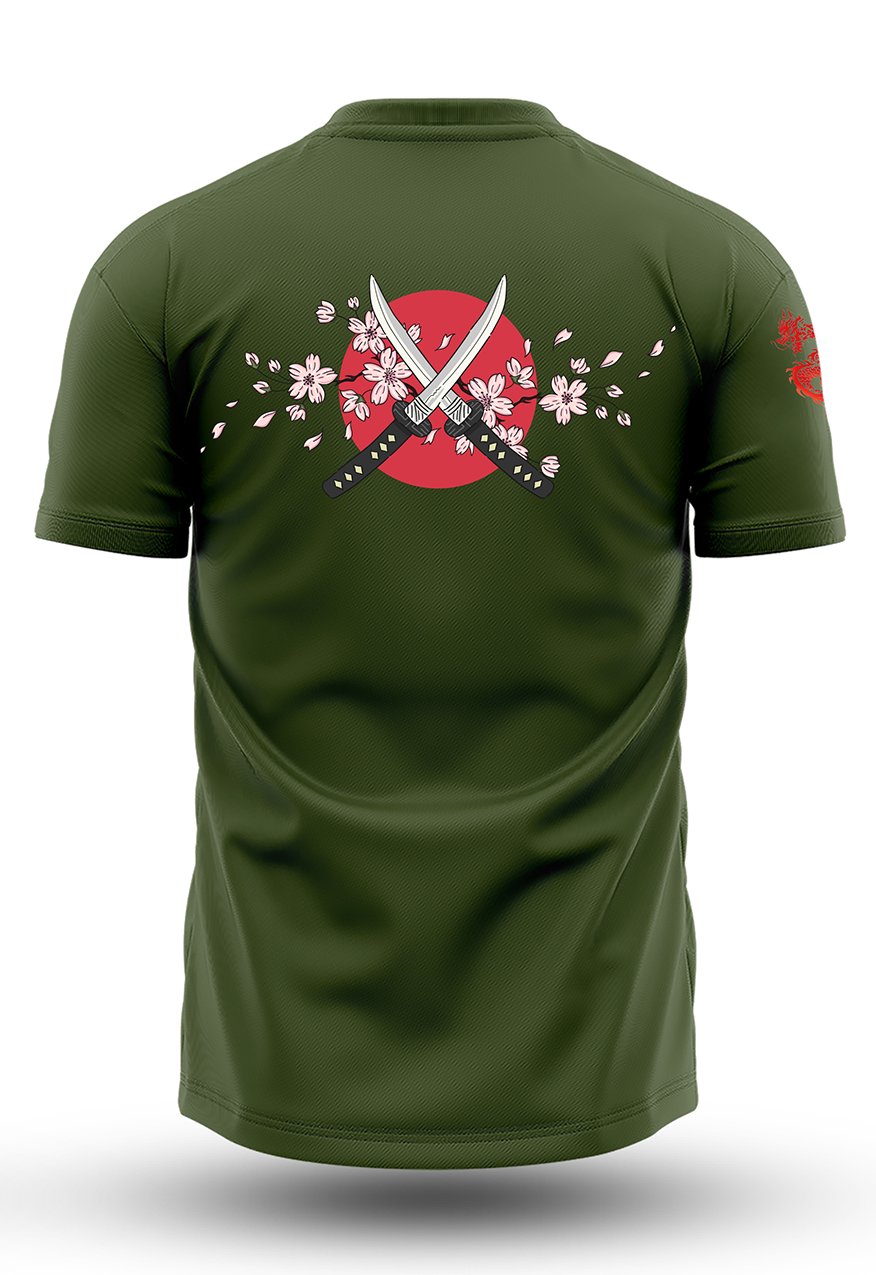 Sakura Sword At Back Tee's