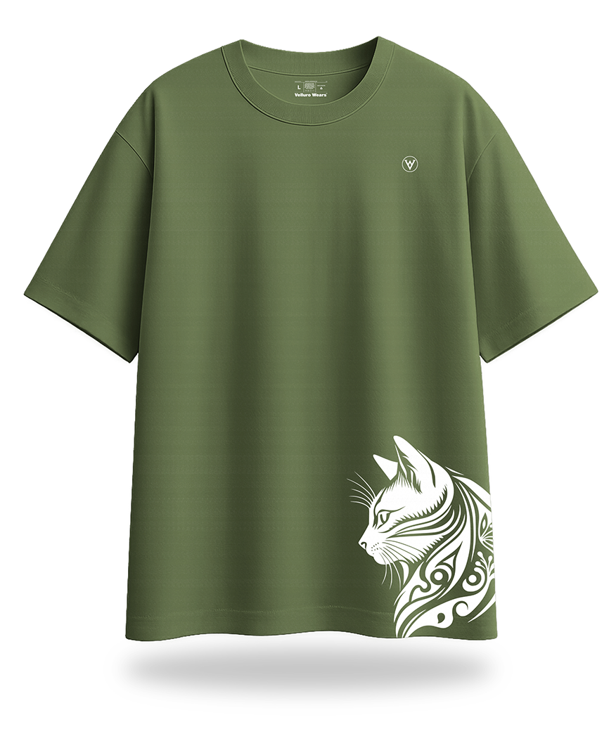 Cat Graphics Oversized Tee's