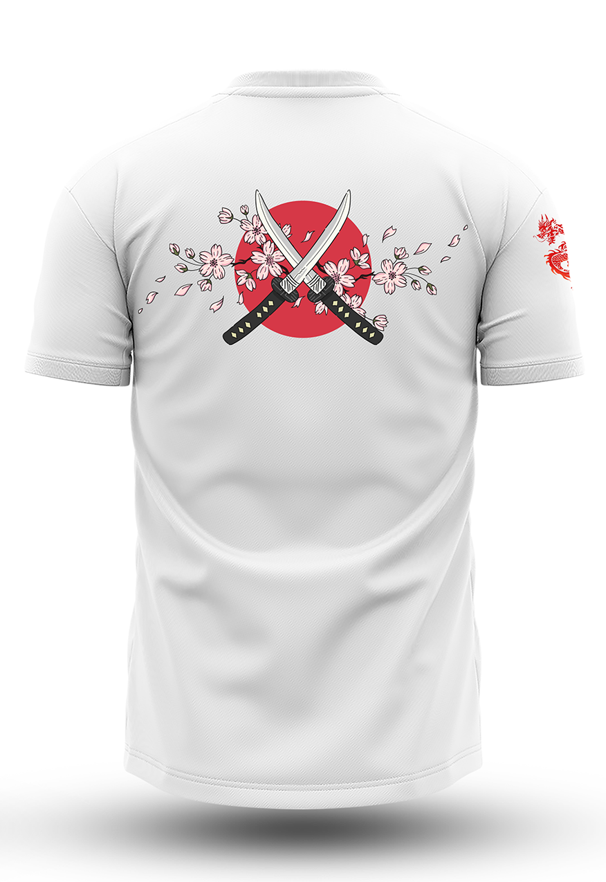 Sakura Sword At Back Tee's