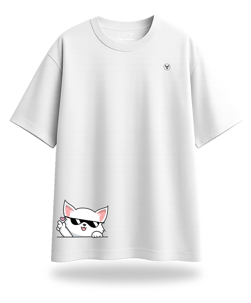 Vibe Cat Oversized Tee's
