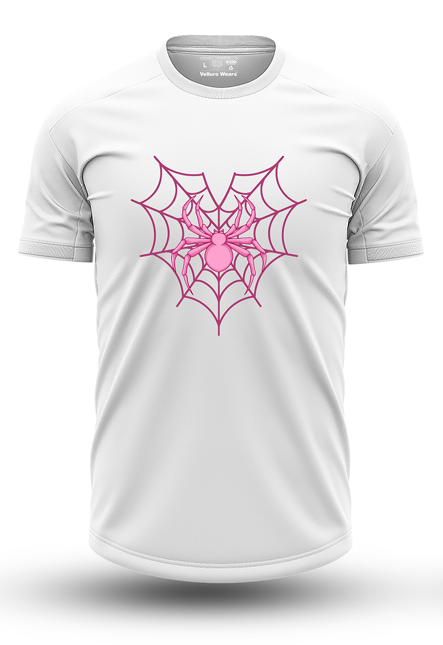 Pink Spider Web Tee's