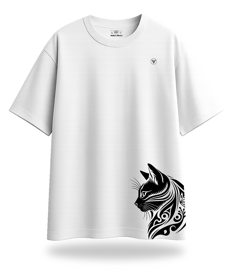 Cat Graphics Oversized Tee's